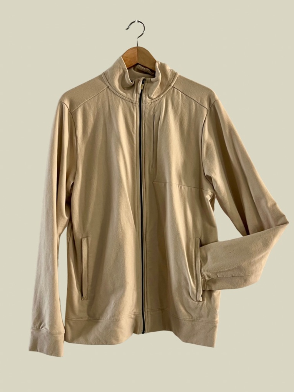 VRST Men's Lightweight Zip-Front Jacket in Tan